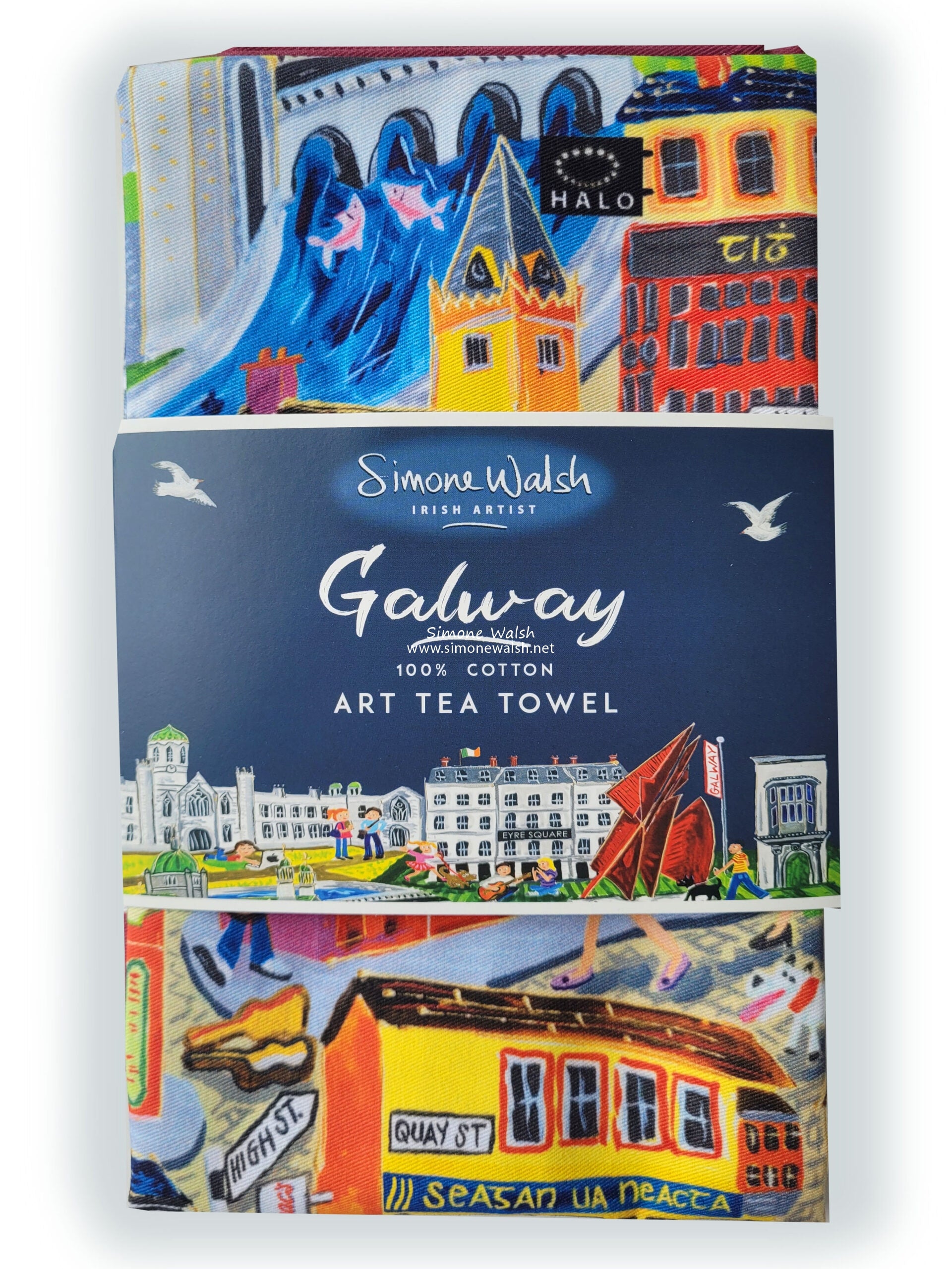 Simone Walsh Artist | Galway Tea Towel