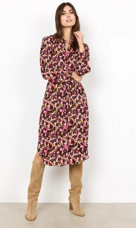 Soya Concept | Talena3 Print Dress | Pink