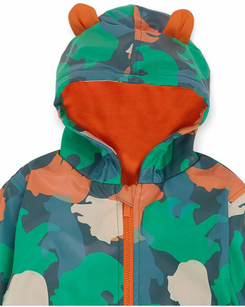 Tuc Tuc | Treck Print Raincoat | Green