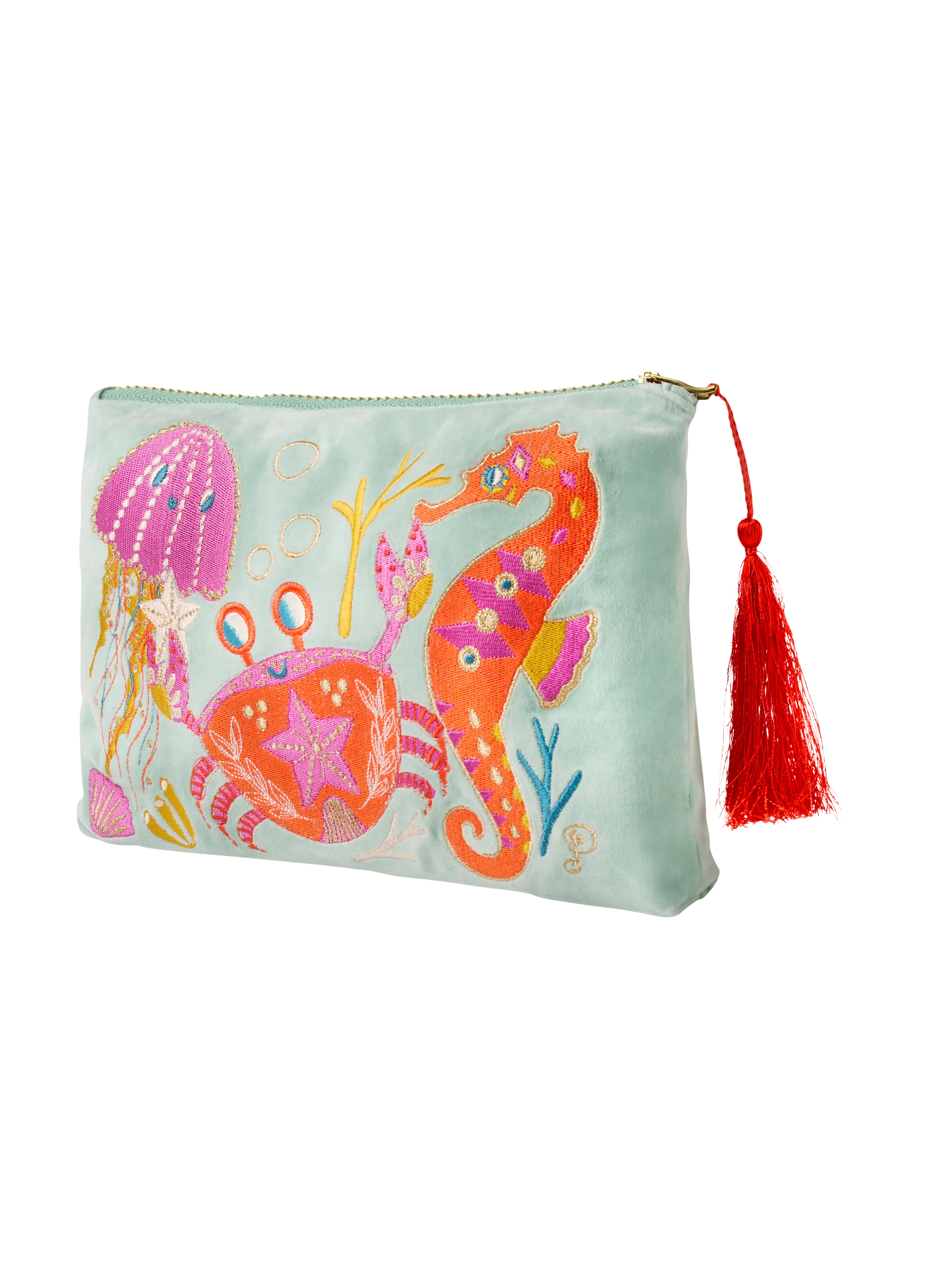 Powder Sea Friends Zip Pouch