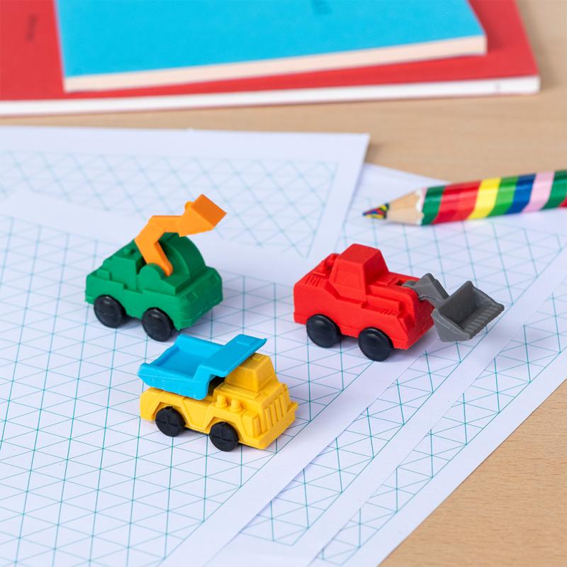 Rex London Construction Vehicle Erasers