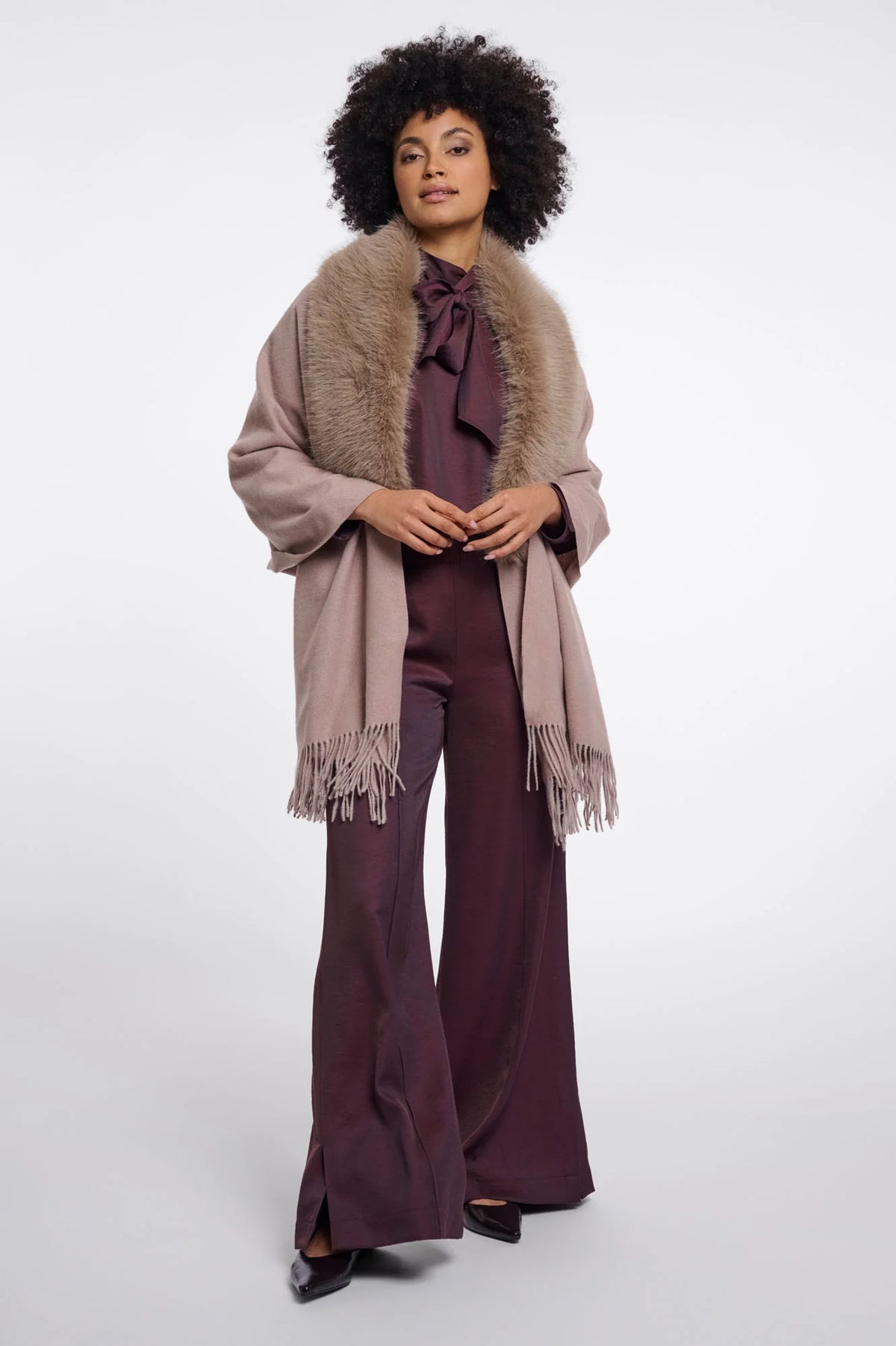 Rino & Pelle Wendy Cape with Fur