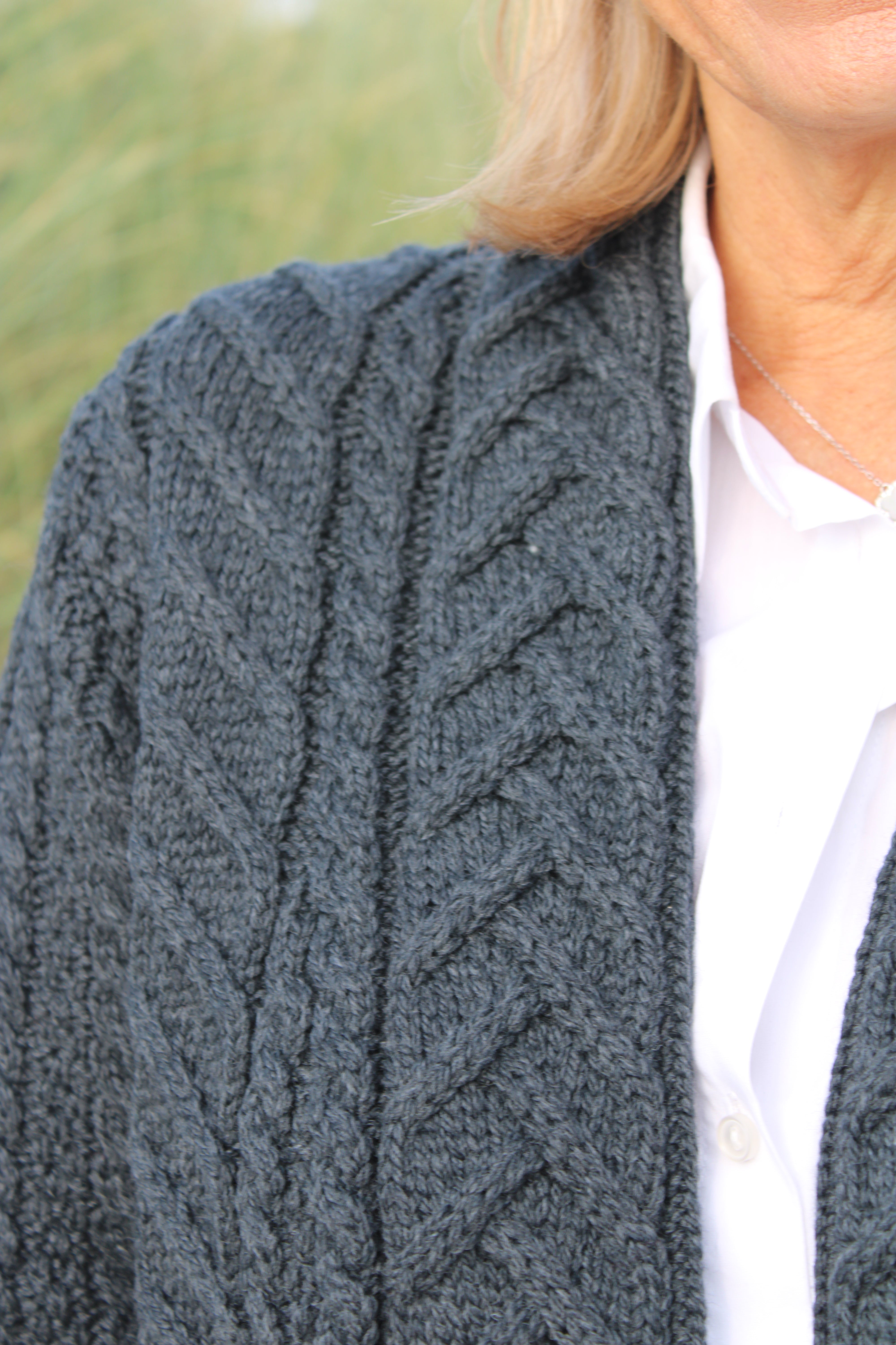 Supersoft Edge to Edge Cardigan , Charcoal