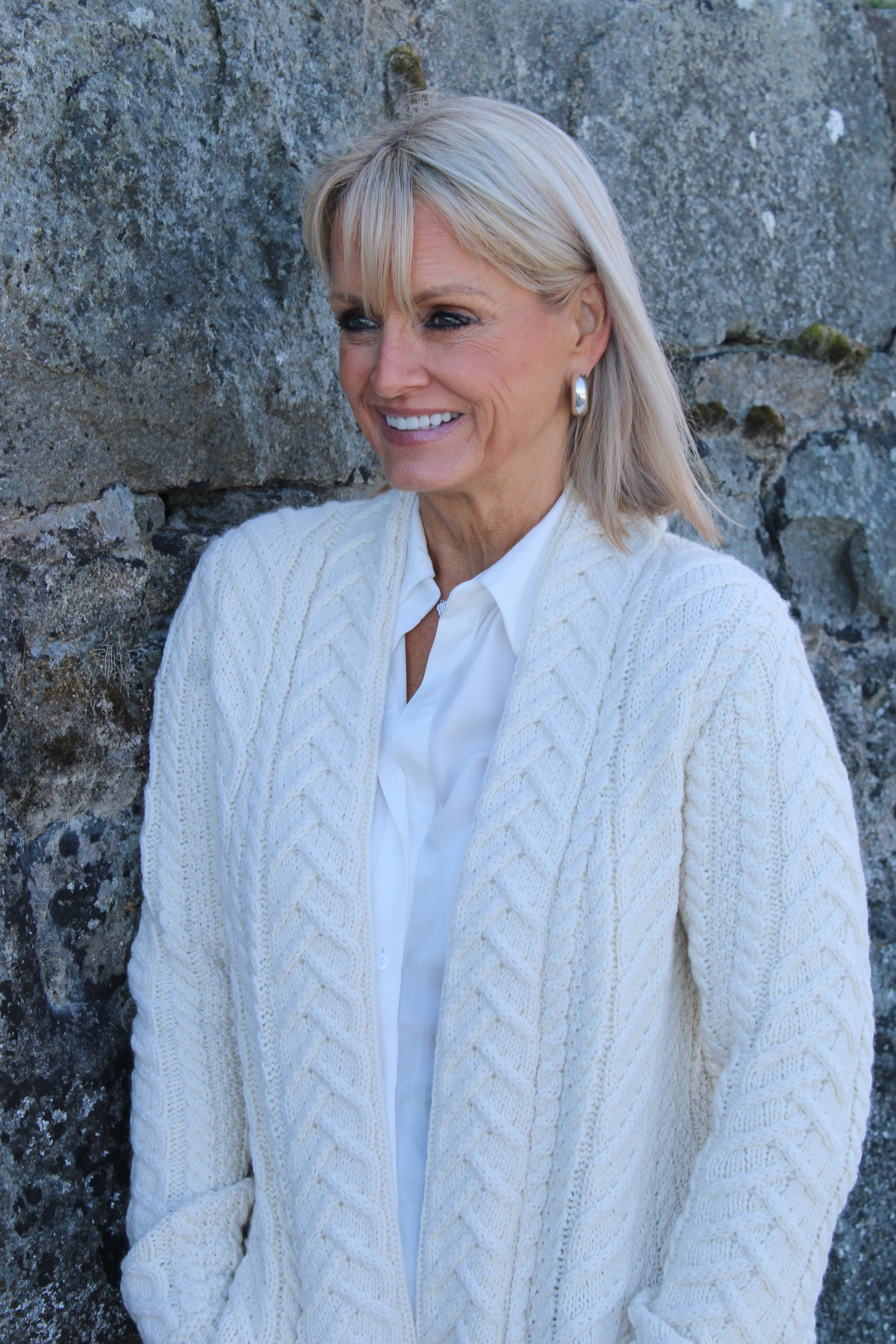 Supersoft Edge to Edge Cardigan , Natural