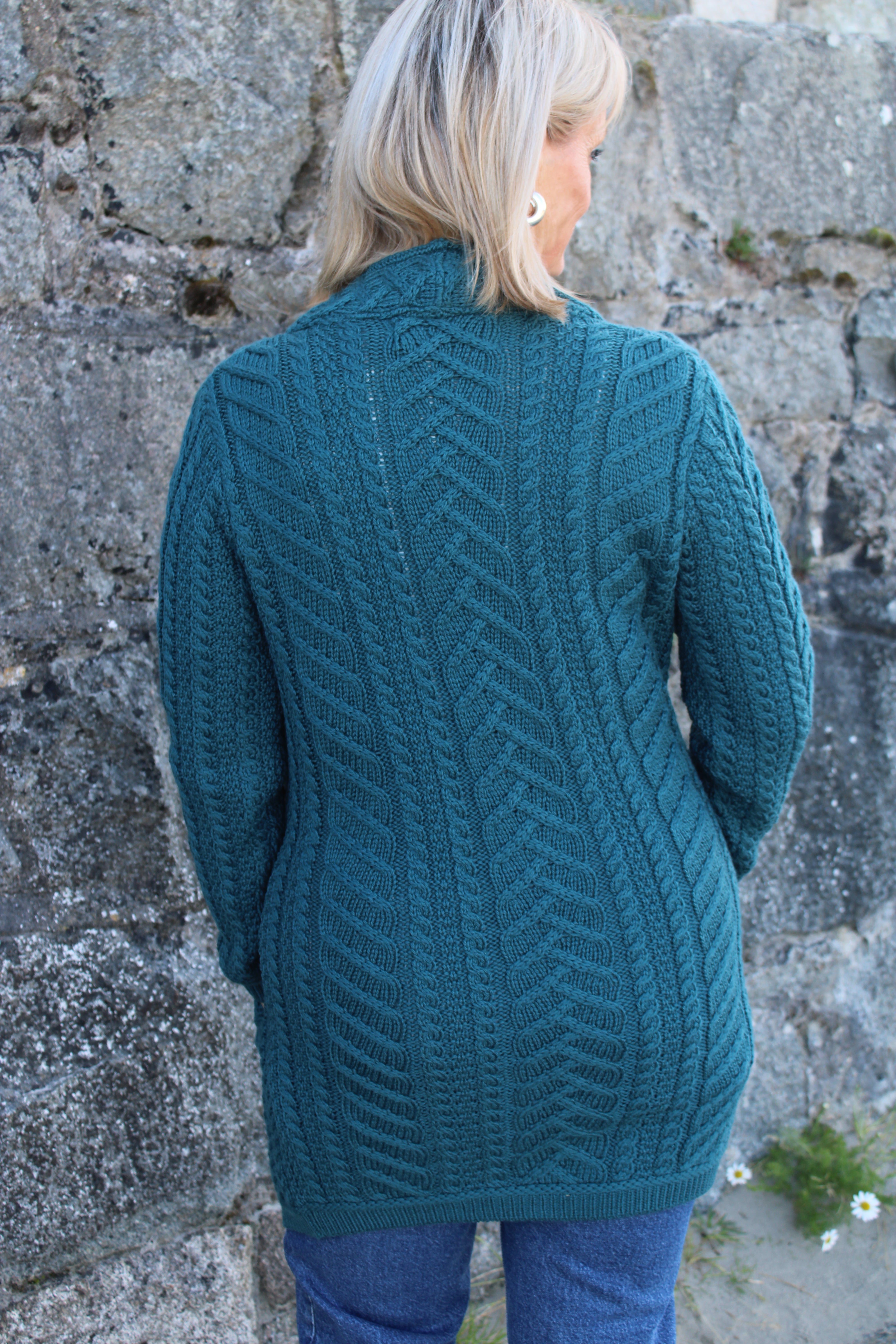 Supersoft Edge to Edge Cardigan , Teal