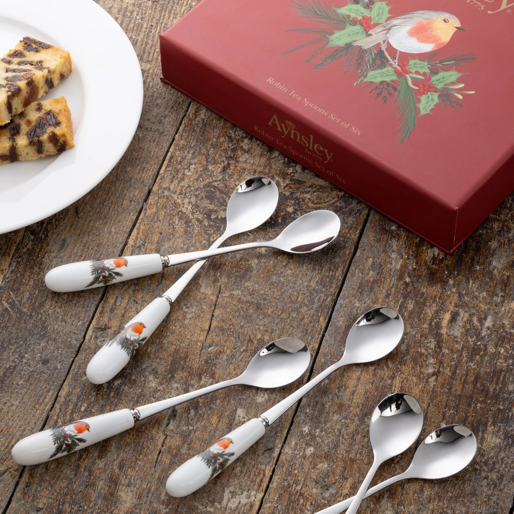Belleek | Robin Teaspoons set of 6