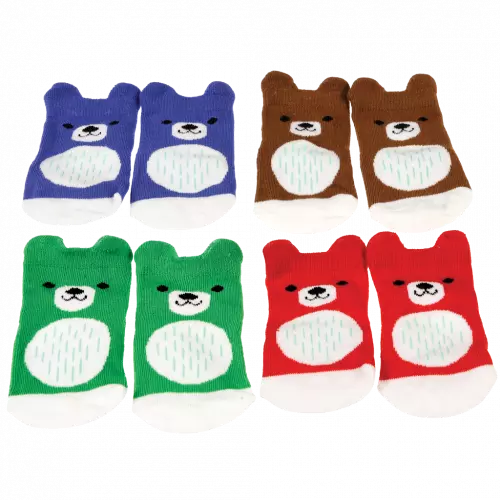 Rex London Bear Baby Socks Set of Four