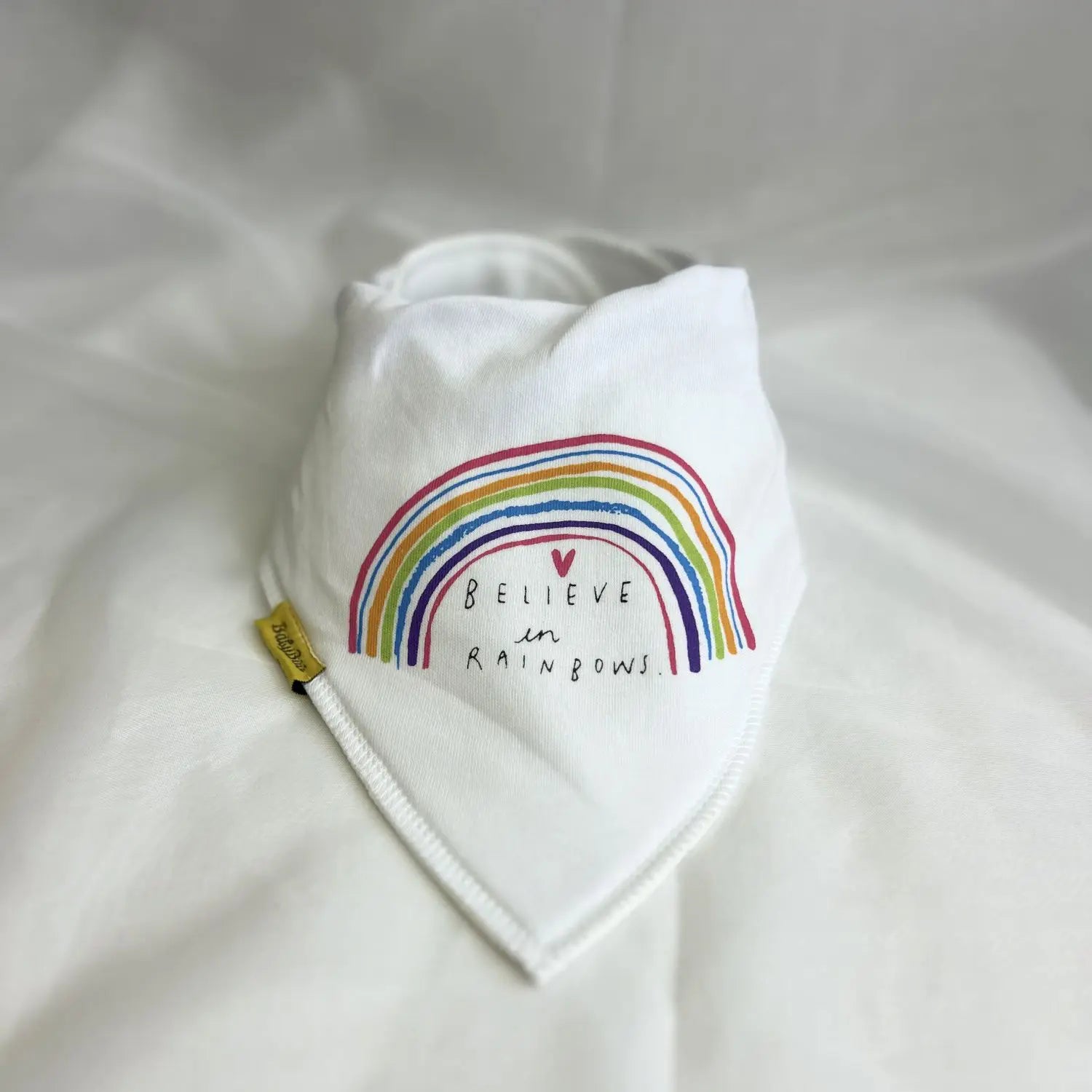 Babyboo Believe in Rainbows Bib