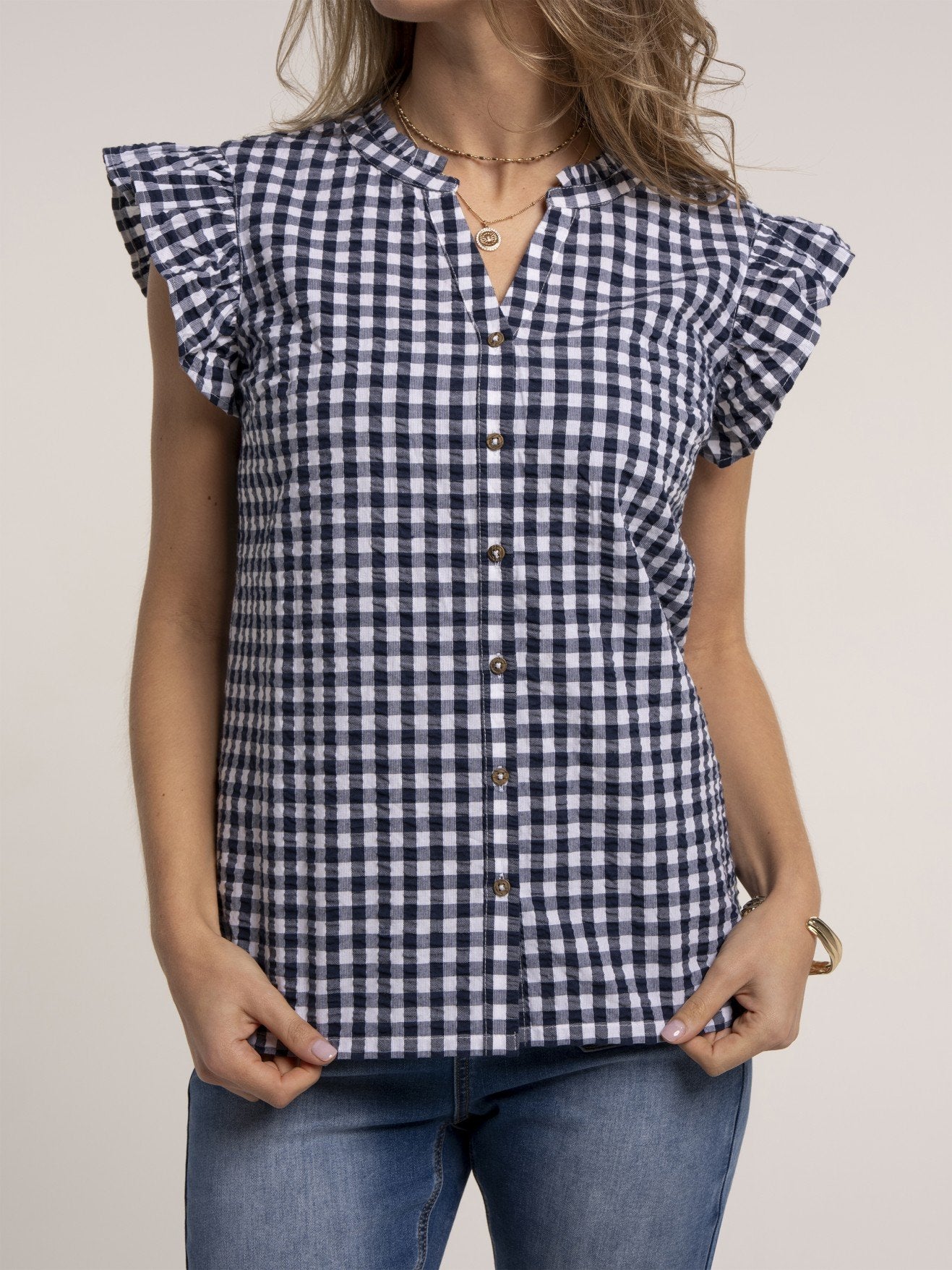 Brakeburn Bia Check Blouse