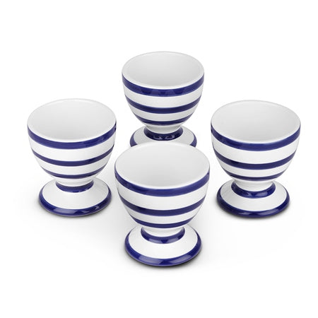 Newbridge Silverware | Blue Stripe Set of 4 Egg Cups