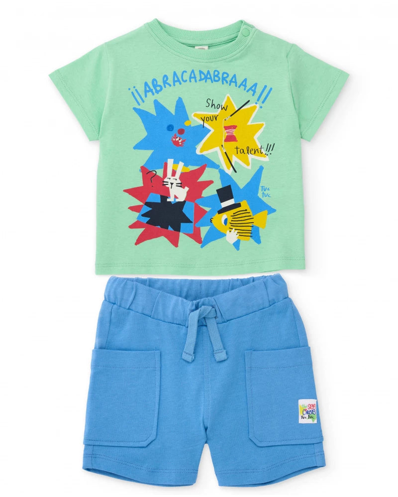 TucTuc Print T-Shirt & Shorts Set