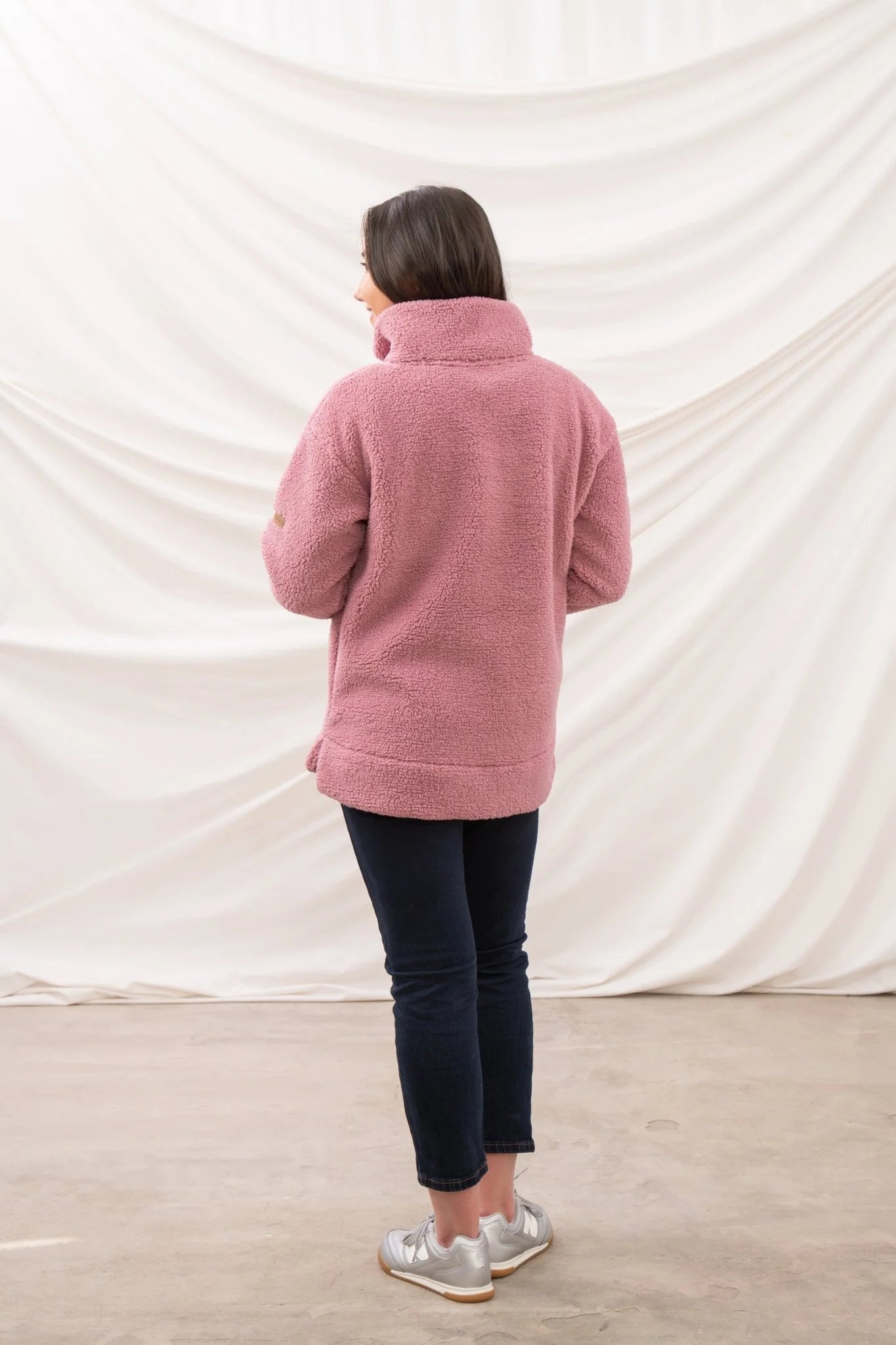 Lighthouse Coast Fleece - Wild Rose