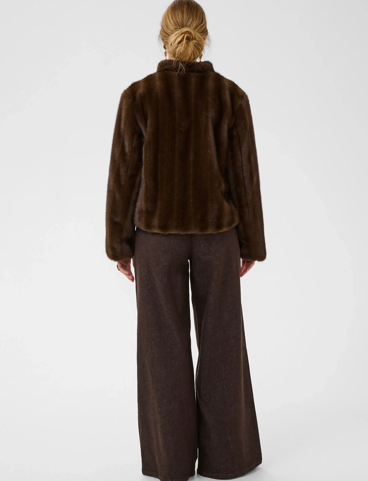 Cream Frania Fur Jacket