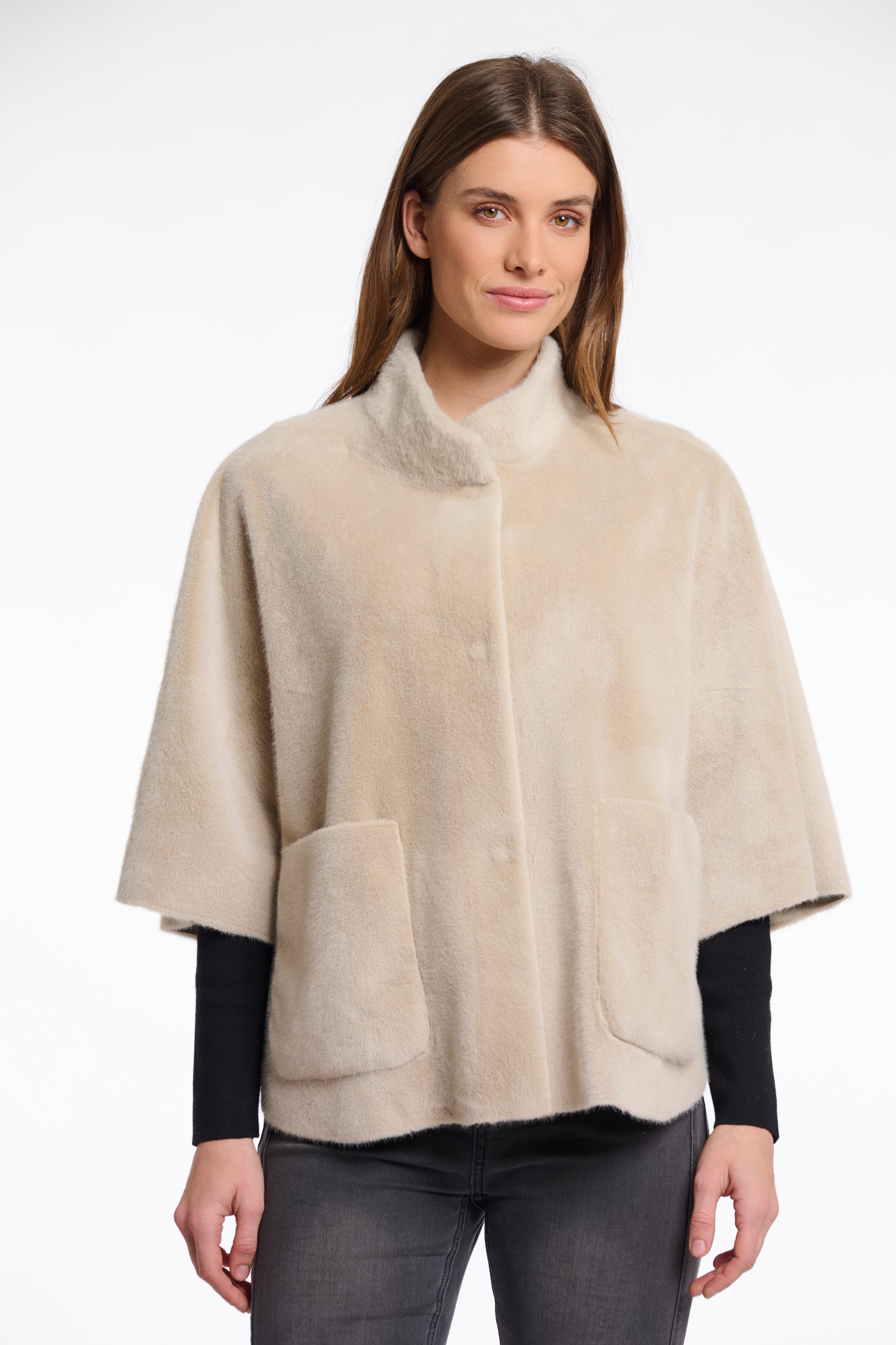 Rino & Pelle Dewi Faux Fur Cape