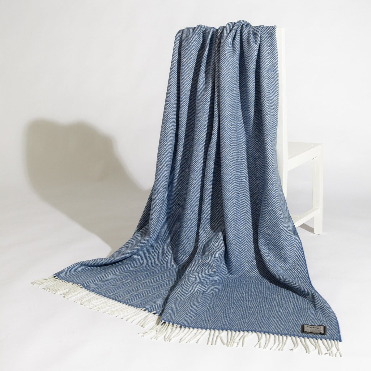 Foxford Woollen Mills | The InishMore Throw- Blue