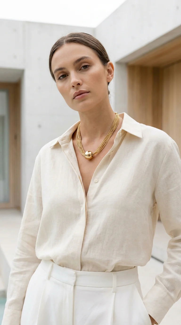 Envy Multi Chain Necklace , Gold