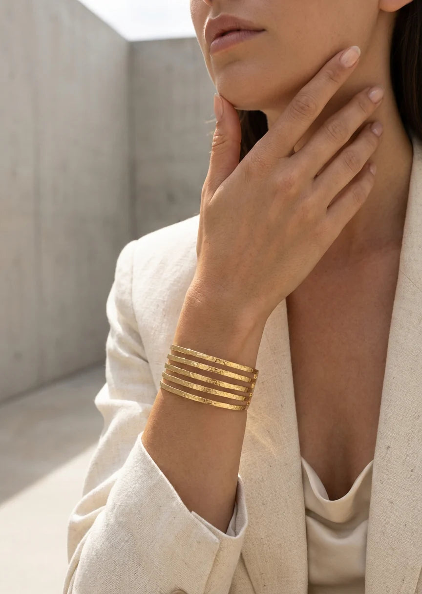 Envy Gold Textured Cuff