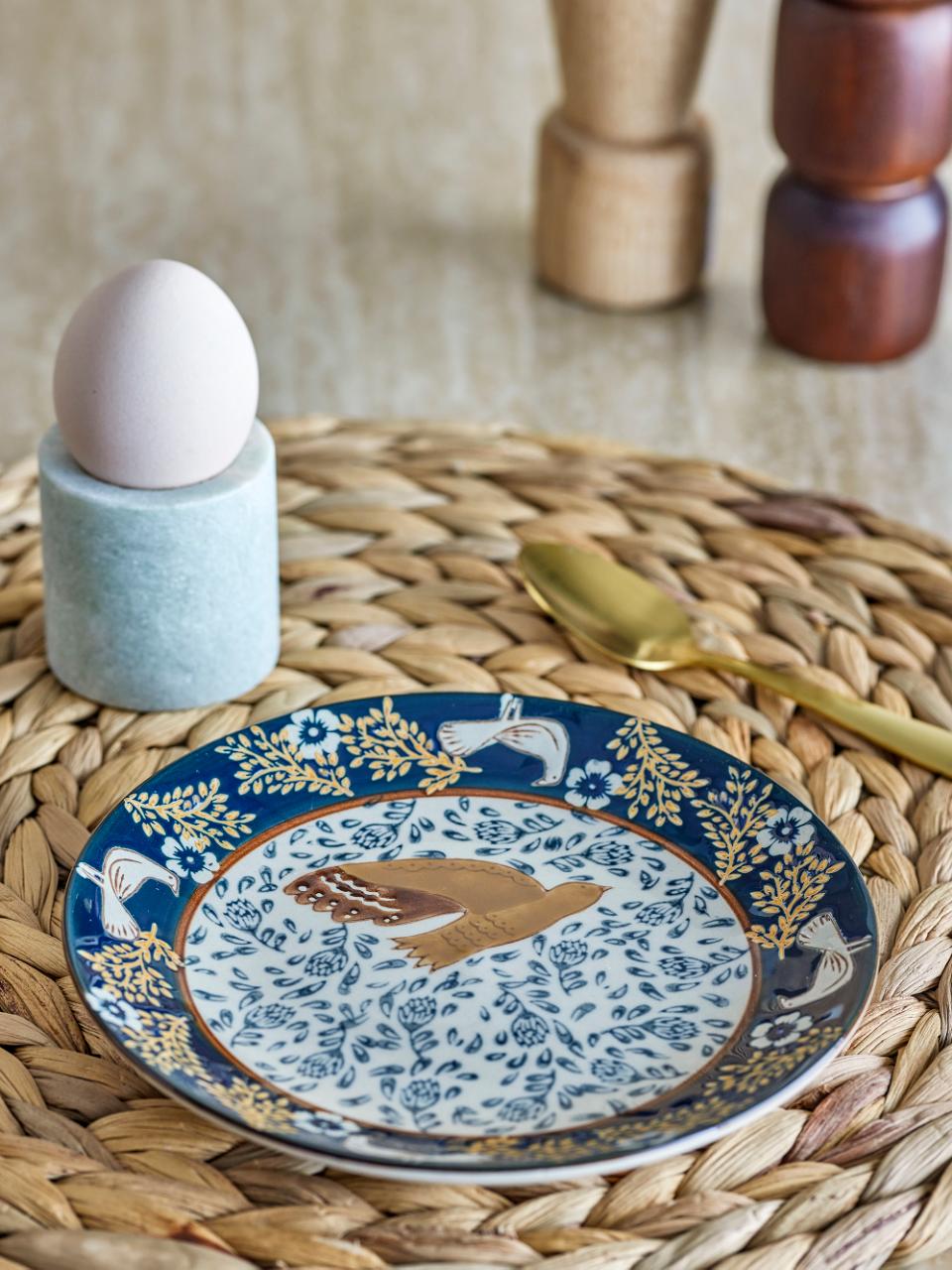 Bloomingville Hezha Plate Blue