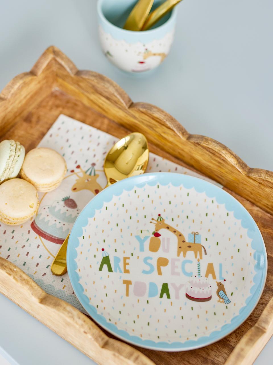 Bloomingville Celebrate Plate Blue