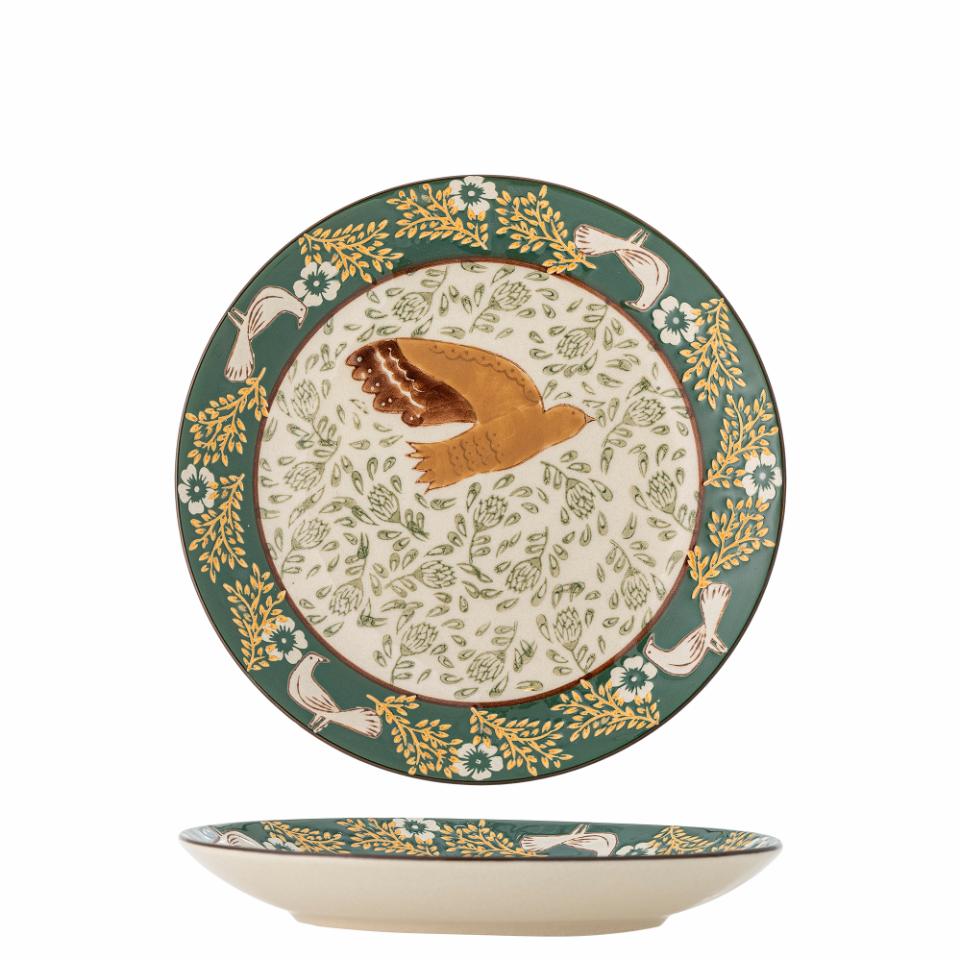 Bloomingville Hezha Plate , Green