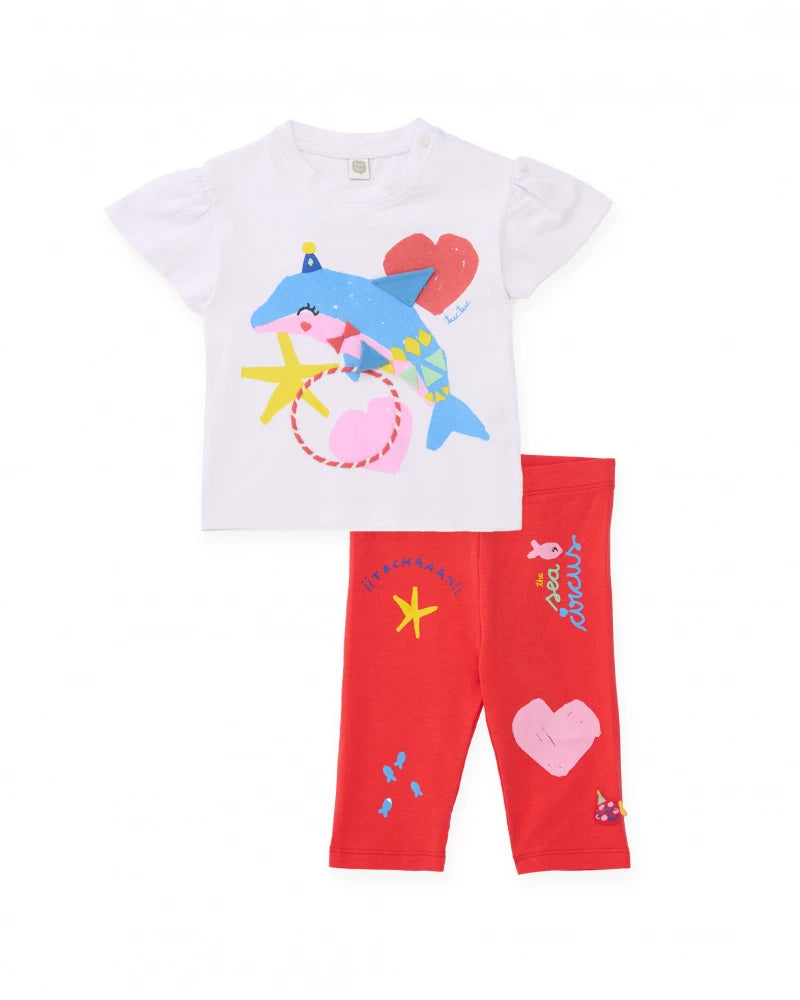 TucTuc Dolphin T-Shirt & Capri Leggings