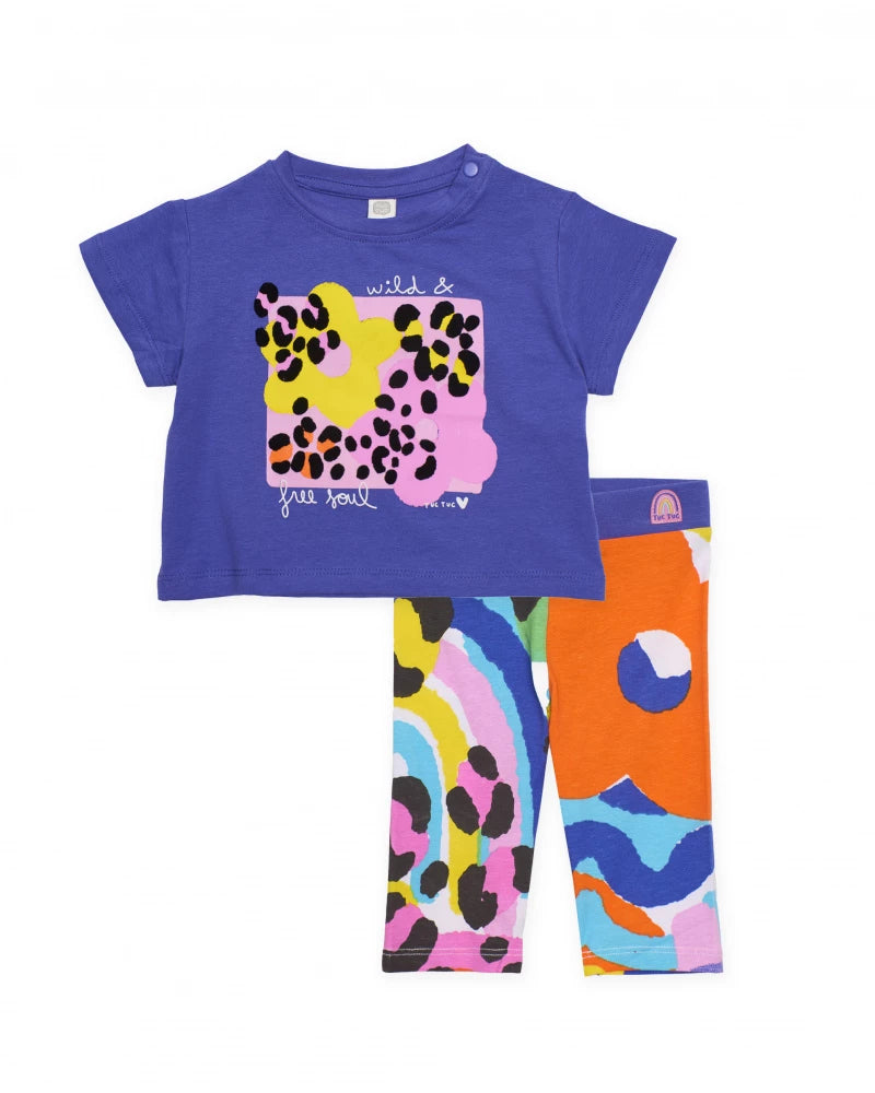 TucTuc Abstract T-Shirt & Leggings Set