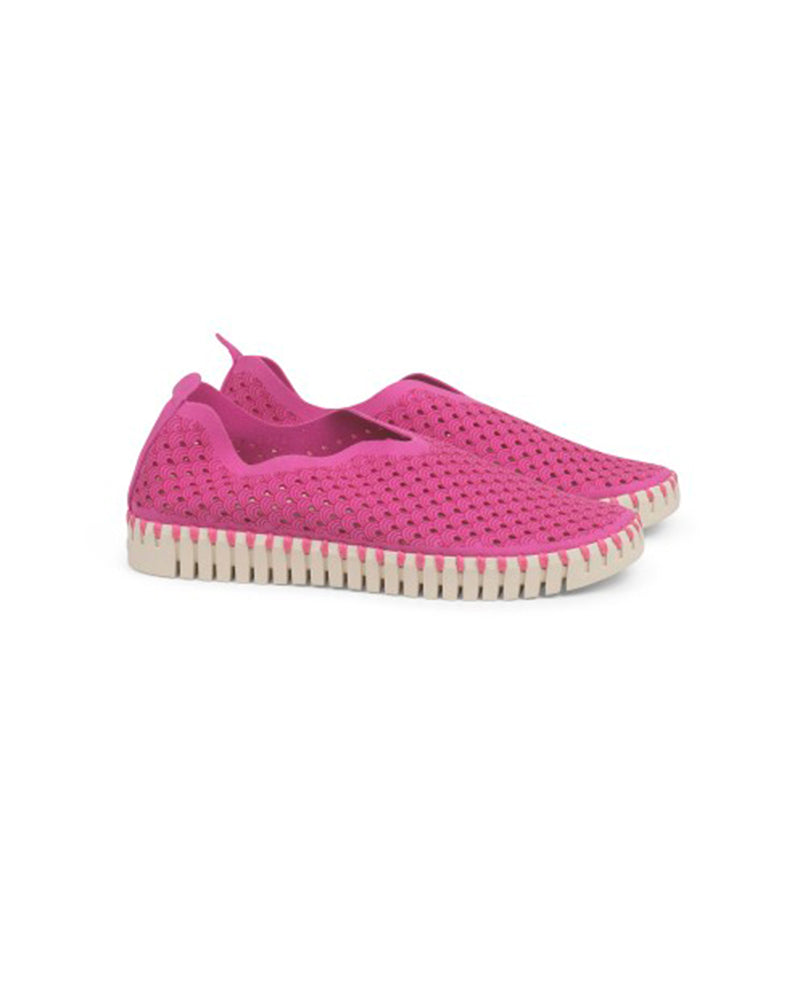 Ilse Jacobsen|Tulip Slip-On Shoes|Rose Velvet