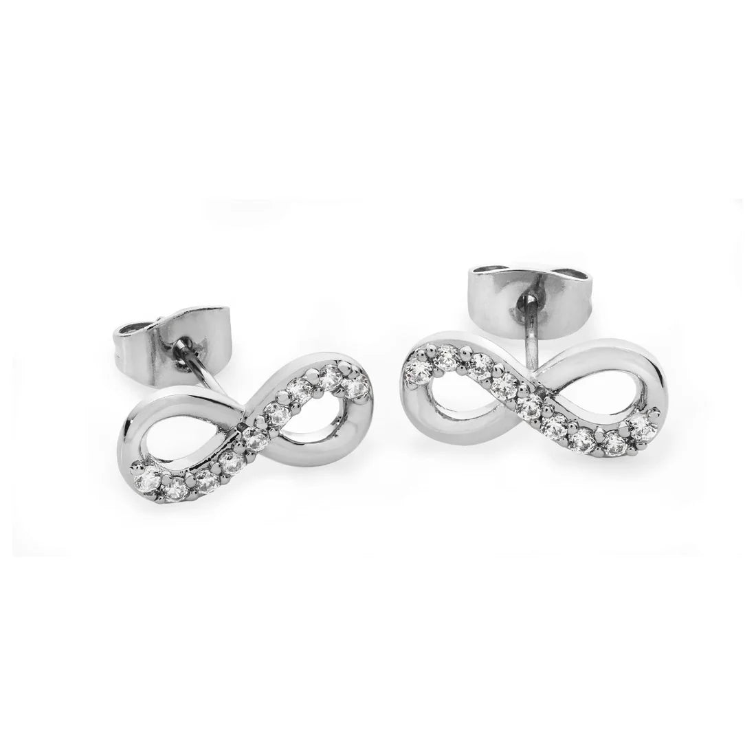 Tipperary Crystal Infinity Earrings w/ Clear Stones