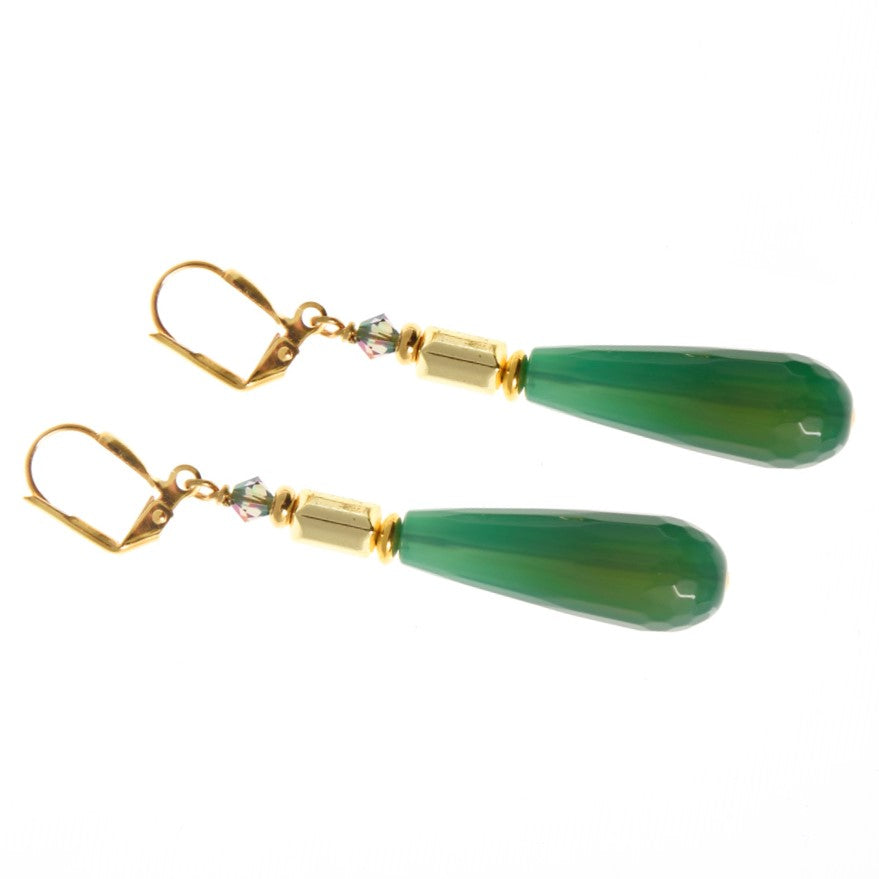 K Kajoux Emerald Drop Earrings