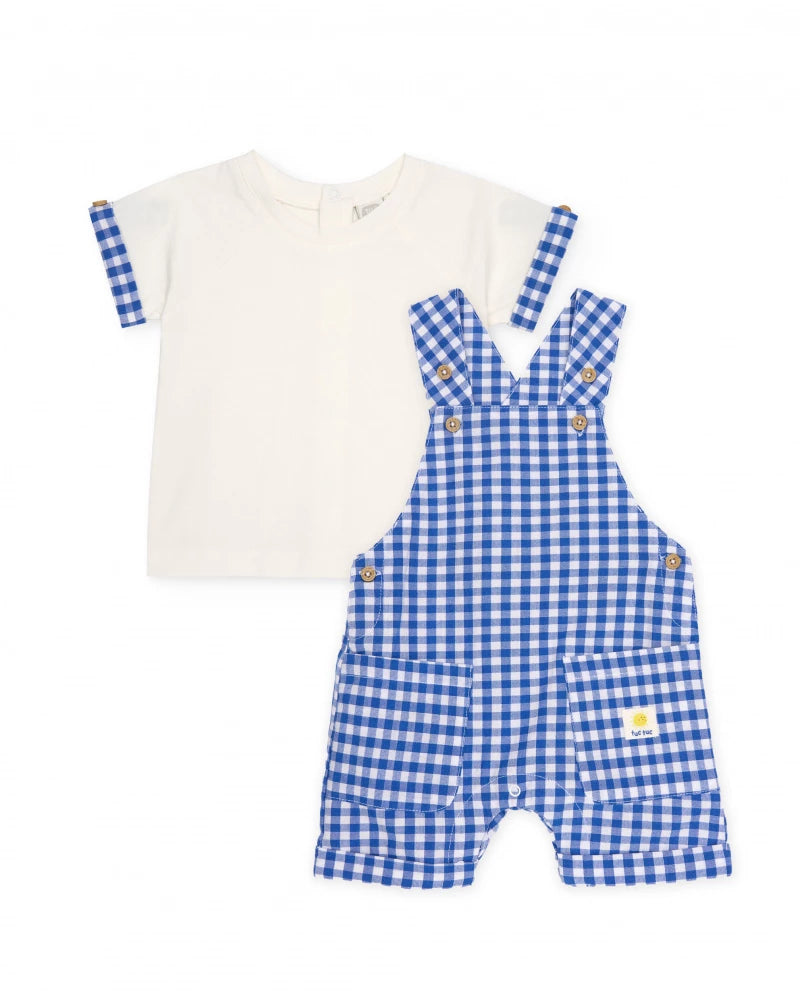 TucTuc Check Dungarees Set