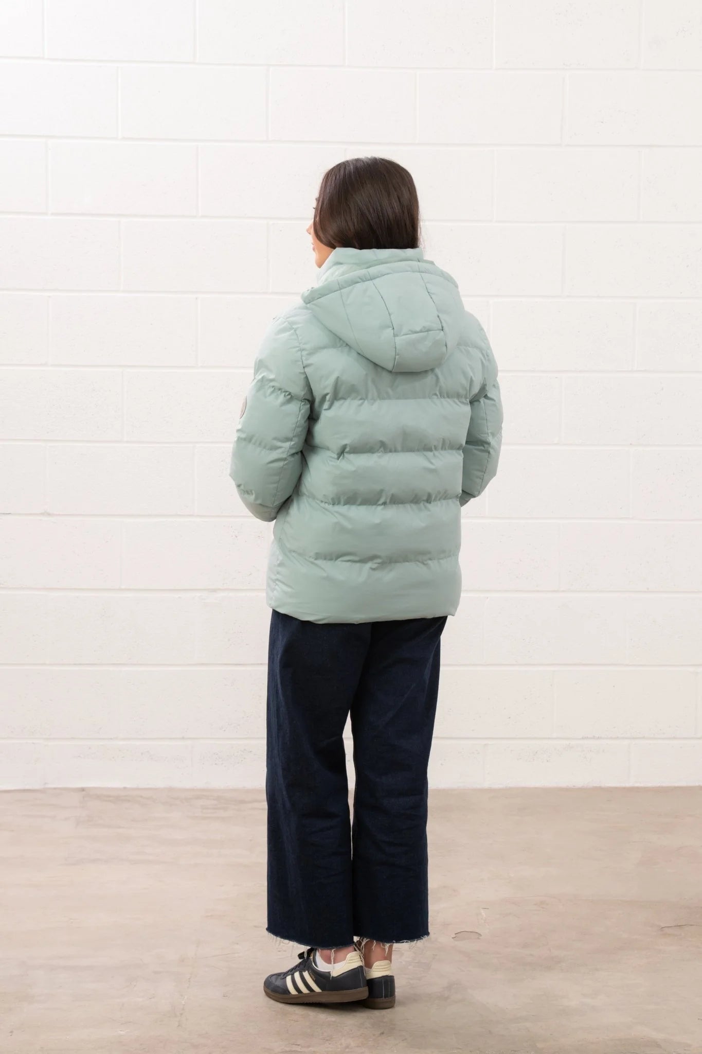 Lighthouse Margot Short Padded Jacket - Irish Cream & Sage