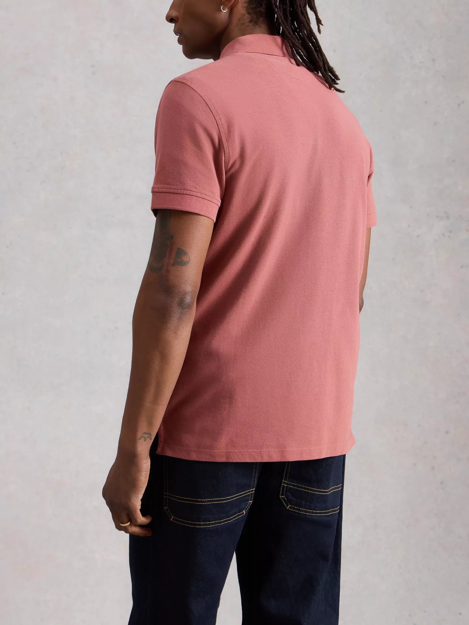 White Stuff Dusty Pink Utility Polo