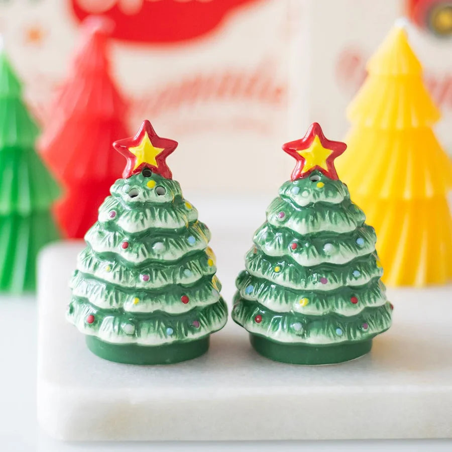 Christmas Tree Salt & Pepper Shakers