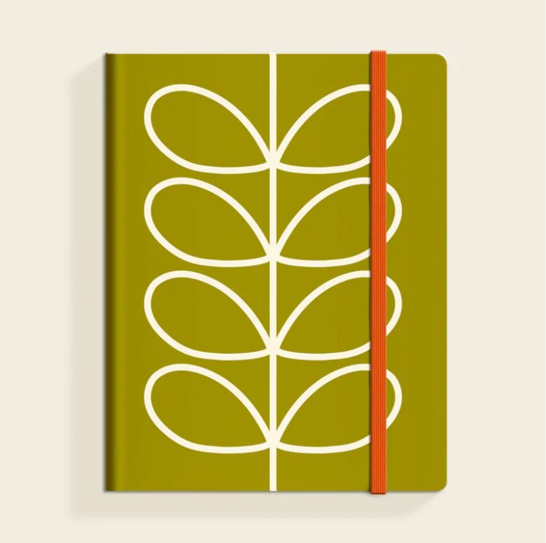 Orla Kiely | A4 Olive Notebook