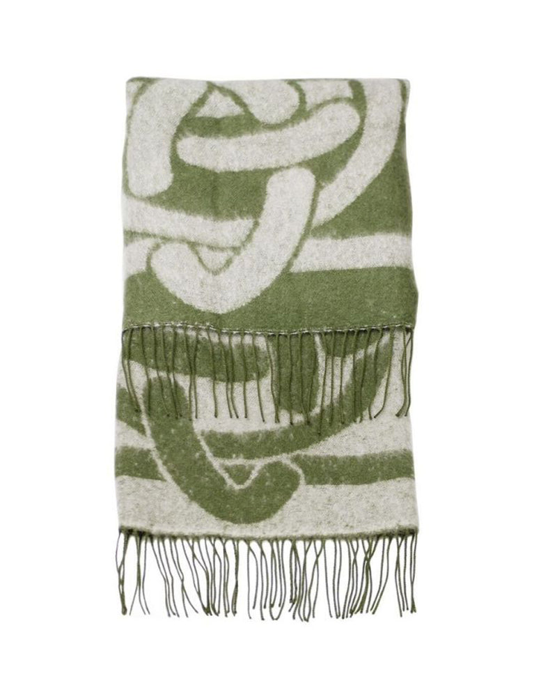 Patrick Francis | Large Celtic Knot Wrap Scarf | Green