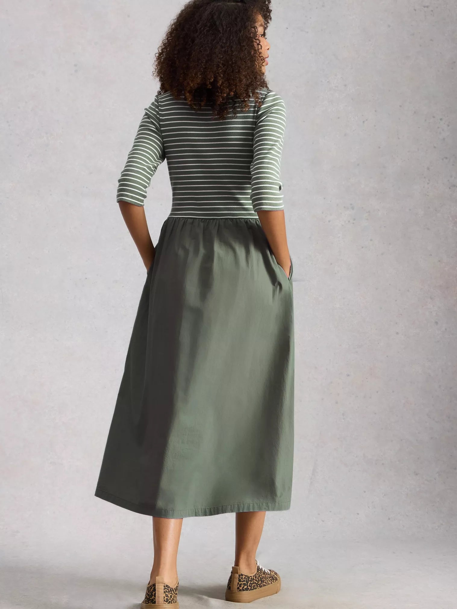 White Stuff Shay Jersey Mix Dress