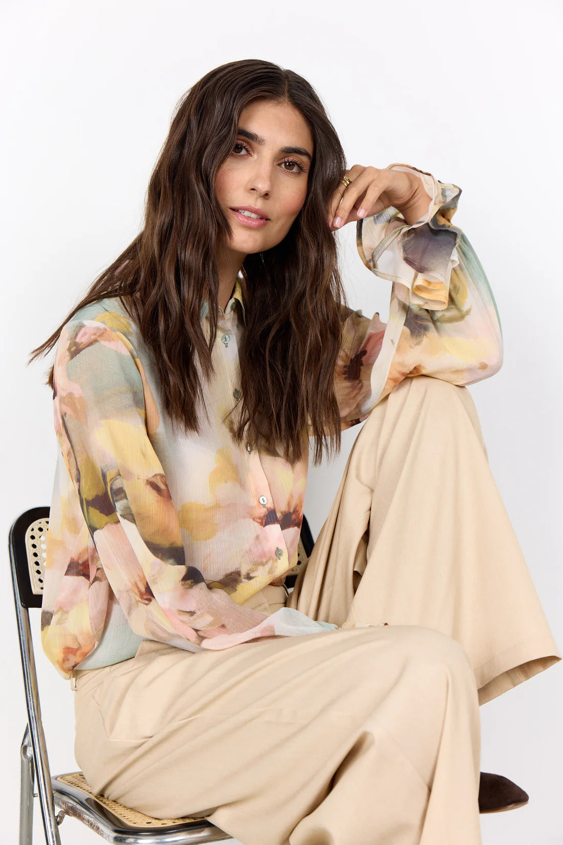 Soya Concept Carmen Floral Print Shirt