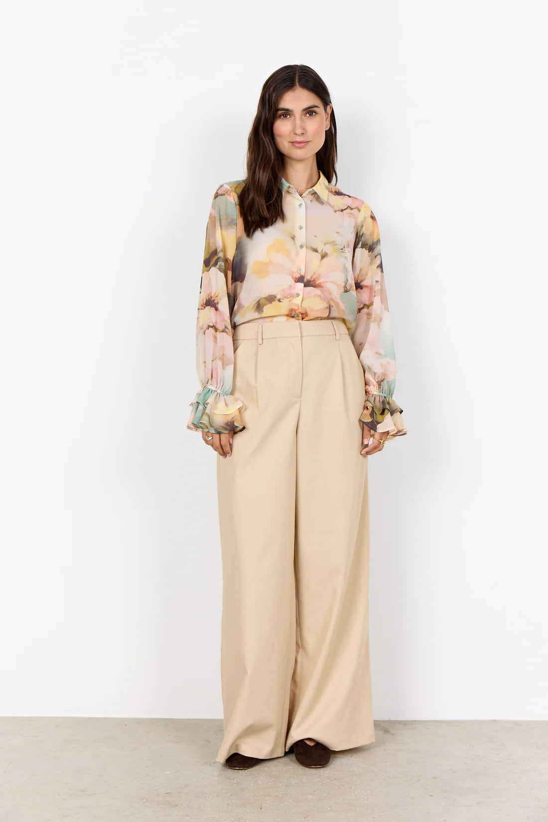 Soya Concept Carmen Floral Print Shirt
