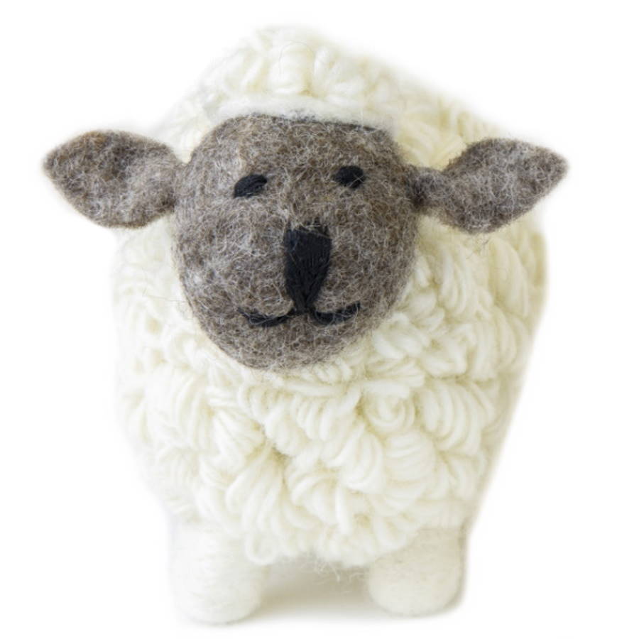 Erin Knitwear | Knitted Sheep Collectible White Small
