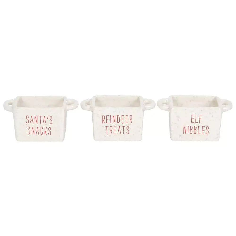 Set of 3 Christmas snack bowls