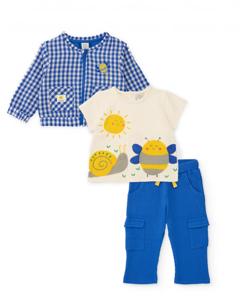 TucTuc Check Jacket T-Shirt & Pants Set