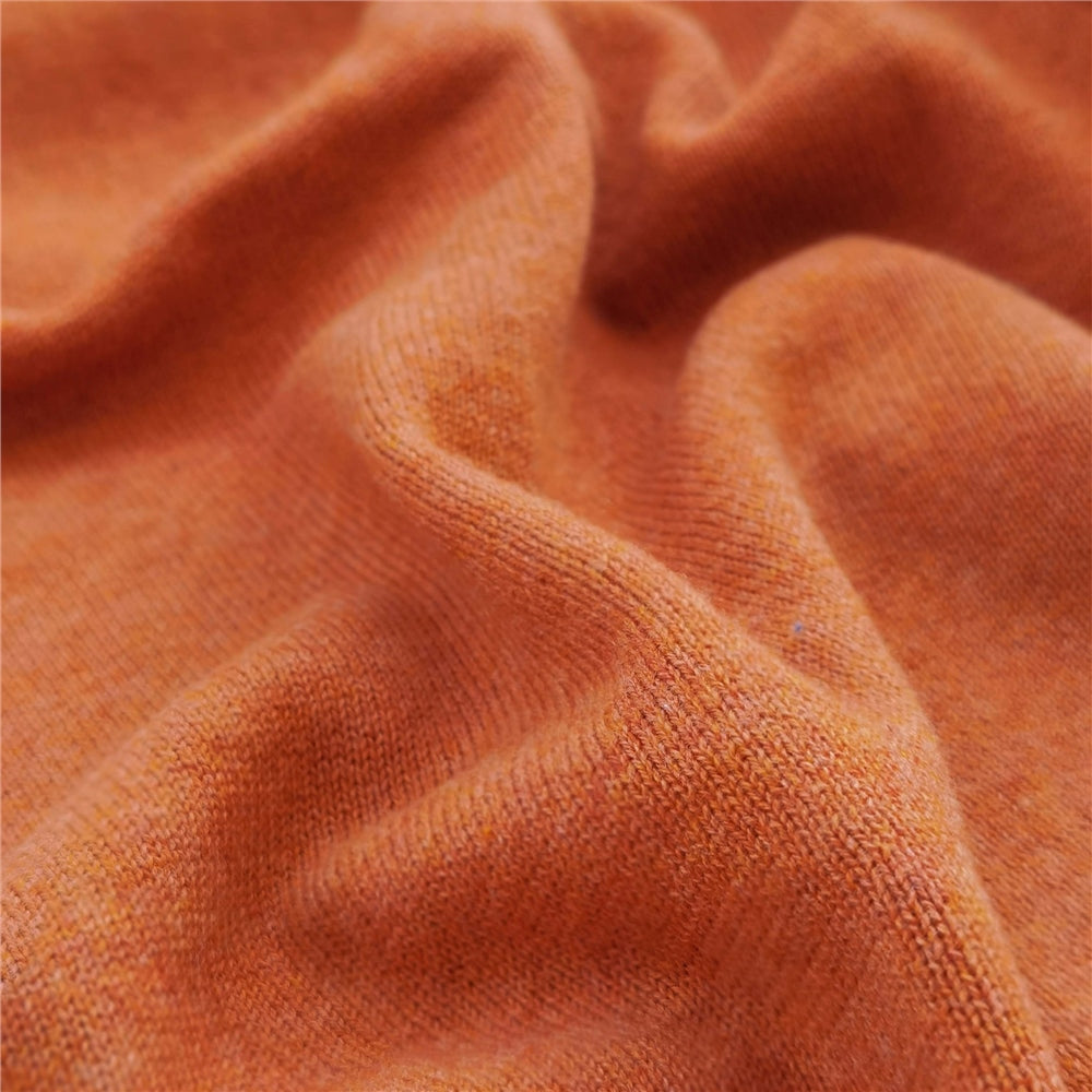 Magee | Carn Cotton V Neck Jumper- Orange