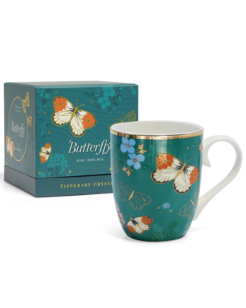 Tipperary Crystal | Butterfly Mug - The Orange Tip
