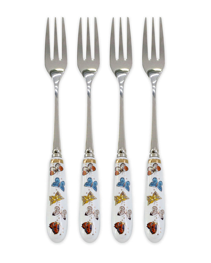 Tipperary Crystal | Butterfly Pastry Forks Set Of Four