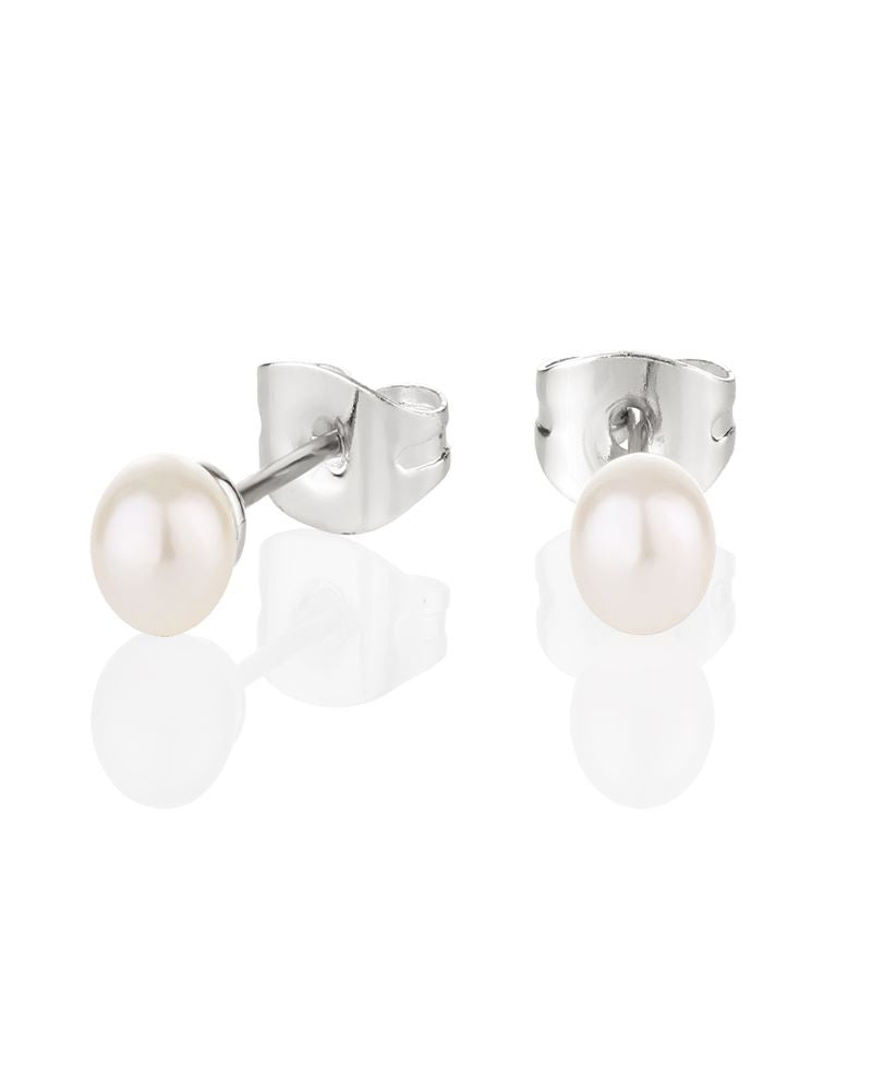 Newbridge Silverware | Silver Plated Pearl Earrings