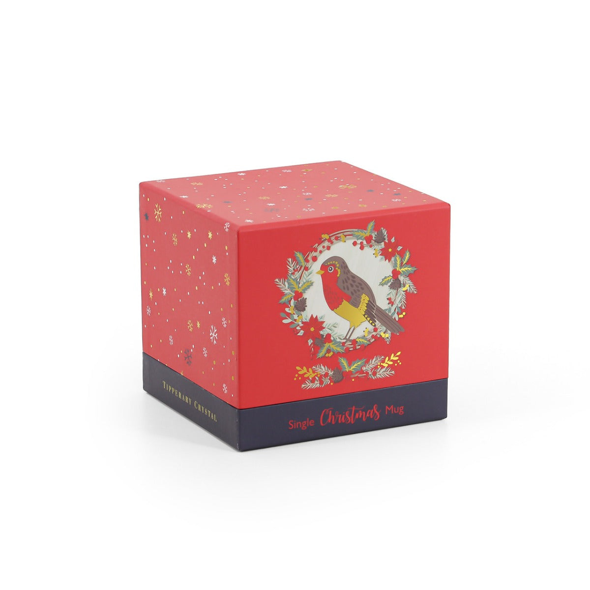Tipperary Crystal | Single Christmas Mug - Christmas Robin