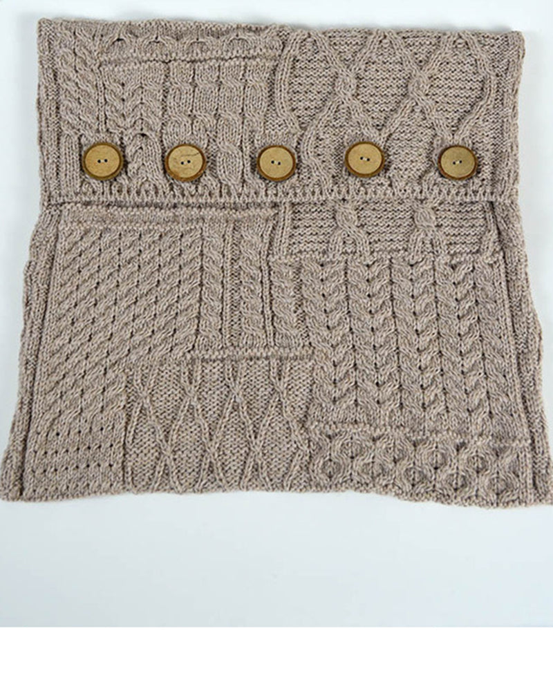 Aran Woollen Mills | Aran Knit Cushion Cover A520- Wicker