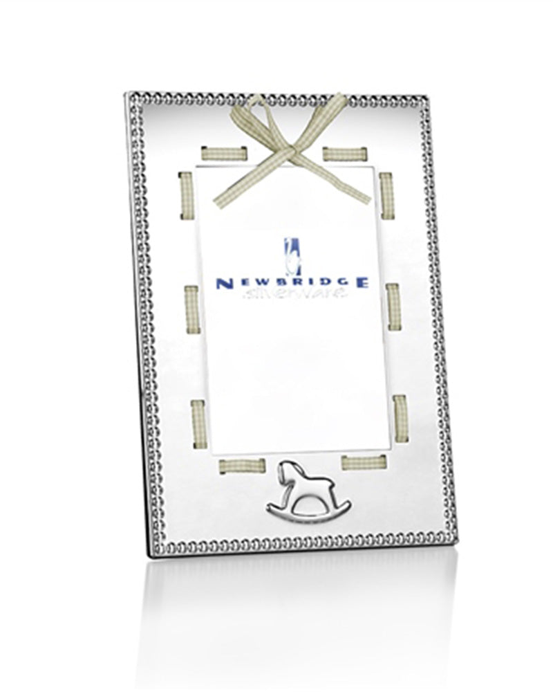 Newbridge Silverware | Baby Frame White Ribbon 4x6