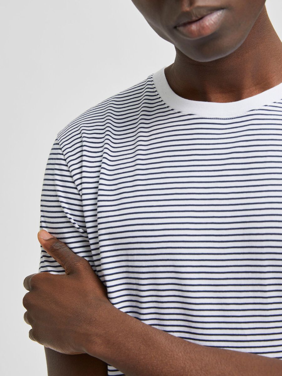 Selected Homme | Norman Stripe T-Shirt - Navy / White