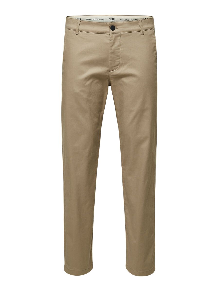 Selected Homme | Straight Fit Trousers-Chinchilla
